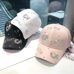 Gorra de béisbol de diseño de moda para mujer, sombrero de béisbol con  diamantes de imitación de oso salvaje coreano, sombreros de sol, visera de  calle Kpop para exteriores, Hip hop