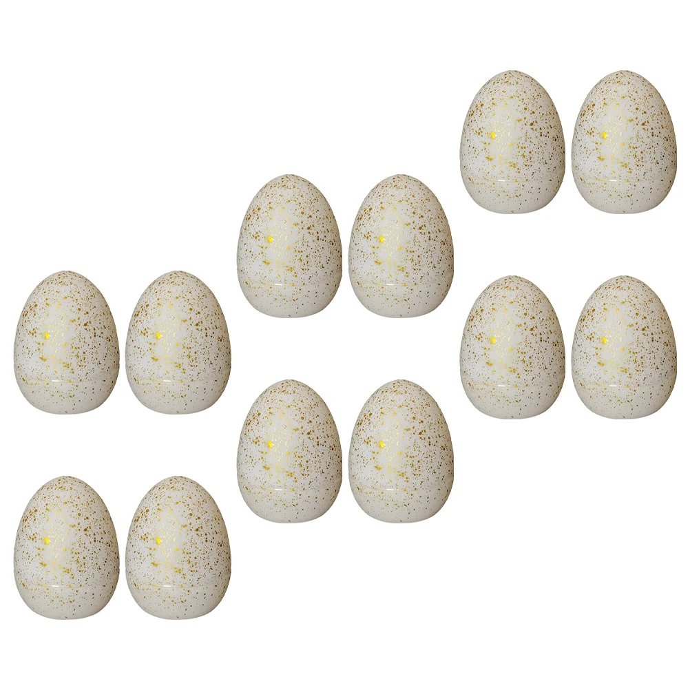 

12Pcs Household Night Lights Egg Shaped Lamps Decors Party LED Decorative Lights