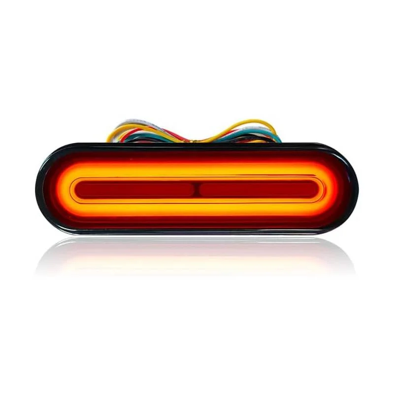 

Новый универсальный стоп-сигнал для мотоцикла с указателями поворота 12 В-80 В, компактный двухцветный фонарь для велосипеда, водонепроницаемый для заднего фонаря ATV