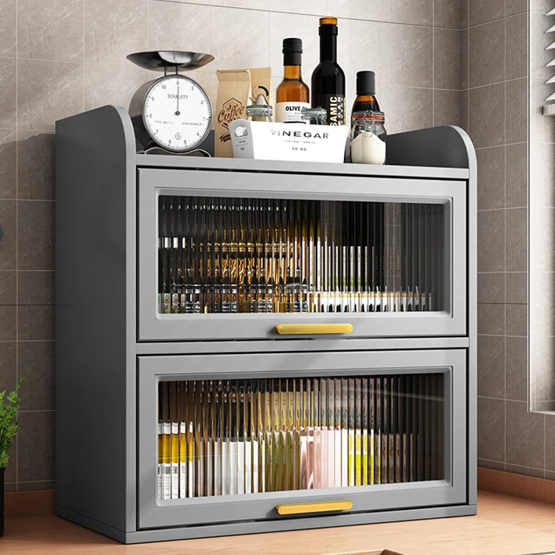 Буфетный шкаф кухонный шкафчик современные полки буфет витрина