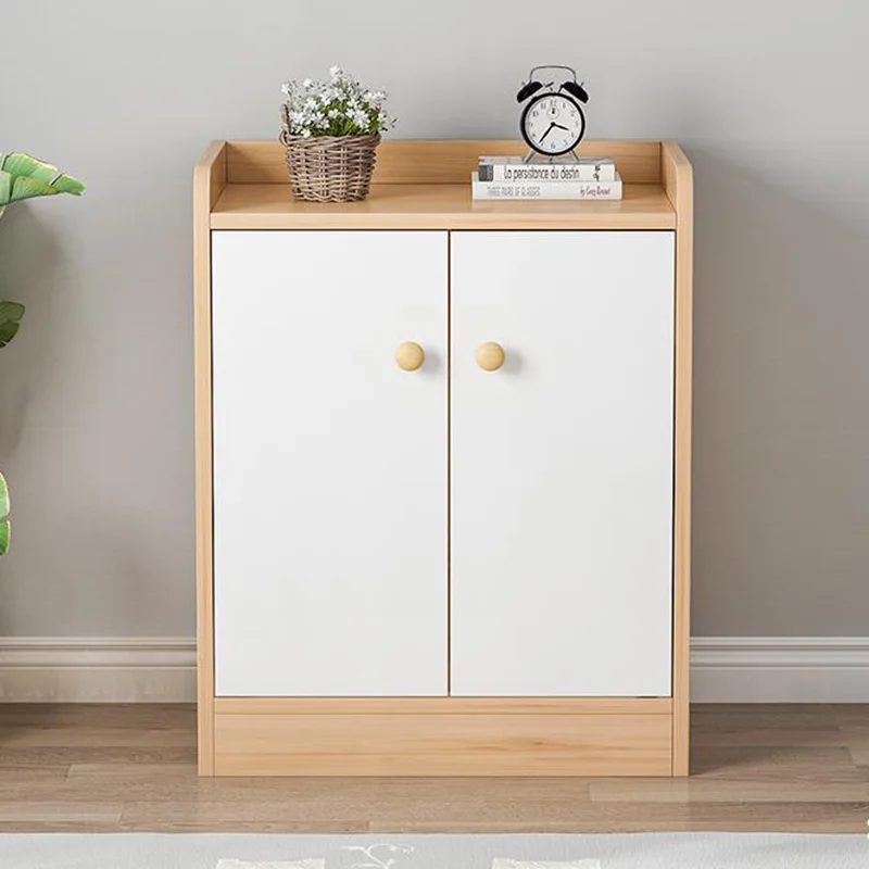 

Living Room Luxury Shoe Cabinets Wood Nordic Entrance Modern Shoe Rack Ritating Design Mueble Organizador Minimalist Bedroom