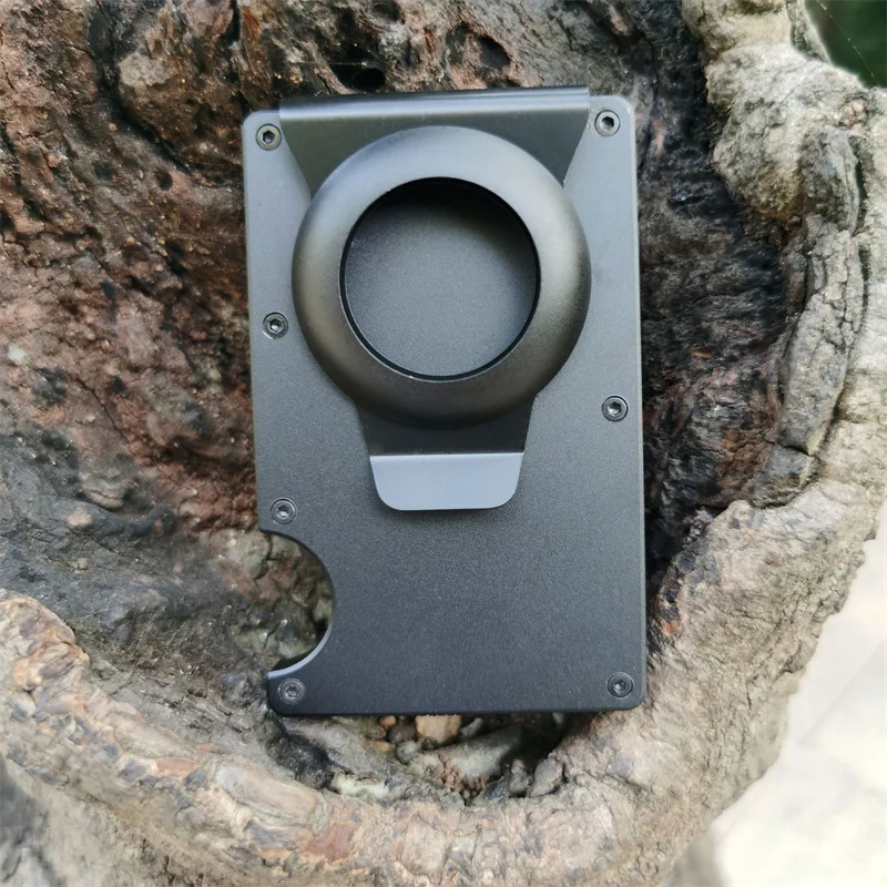 Airtag Wallet for Men Bank Business Card Cash Holder Rfid Cartera Tarjetero Carteira Brand luxury Carbon Fiber Wallet Smart Slim