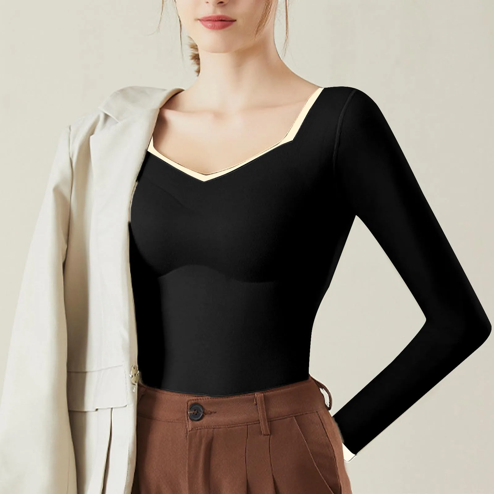 

Женское осенне-зимнее утепленное нижнее белье с флисовой подкладкой