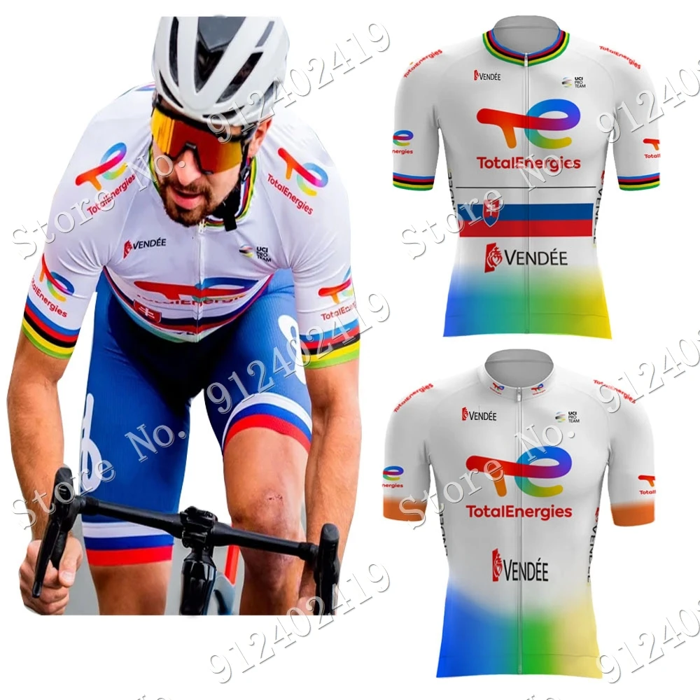 

Suit Total new Energies 2023 Cycling Jersey Peter Sagan Set Short Sleeve Slovakia Clothing Road Bike Shirts Suit MTB Wear Ropa