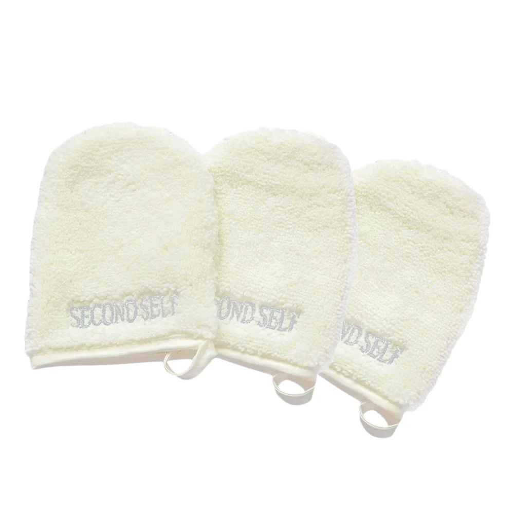 

3 Pcs Spa Bath Mitt Gauntlet Exfoliating Facial Scrub Microfiber Mitt The Face Spa Gloves Exfoliating