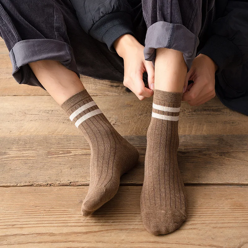 

Striped Man's Socks Japanese Men Sock High Quality Comfortable Casual Sox Cotton Fashion Autumn Winter Breathable Calcetines