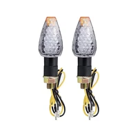1 pair universal motorcycle led turn signals turning indicator lights blinkers flashers led lamp accessories drop shipping