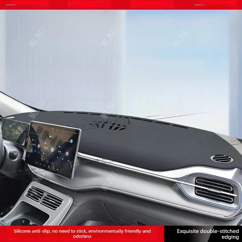 Фото Коврик на приборную панель для BYD Seal 5 DM-i/King DM-i/Chazor, аксессуары 2024/2023, противоскользящий, из замши, износостойкий, пылезащитный, 2022 №3