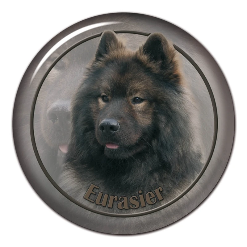 Наклейка на автомобиль Eurasier Dog V1 13 см/17 см