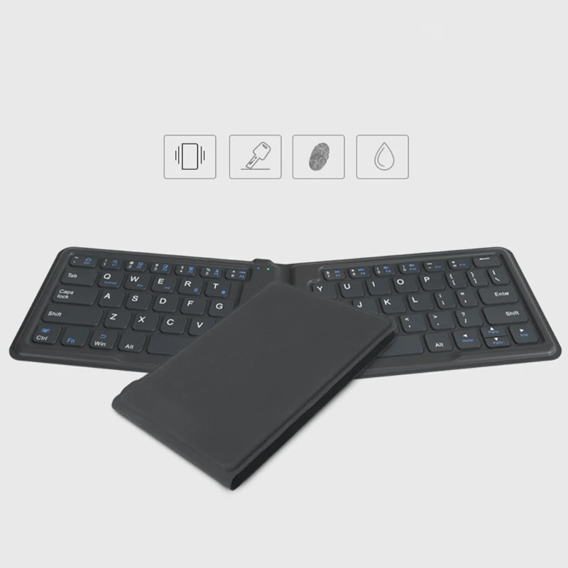 64 клавиши Складная Bluetooth-совместимая стандартная беспроводная мини-клавиатура