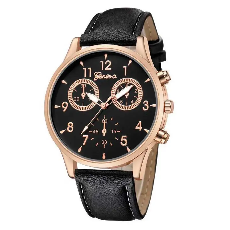 Часы мужские кварцевые в деловом стиле роскошные модные светящиеся с браслетом