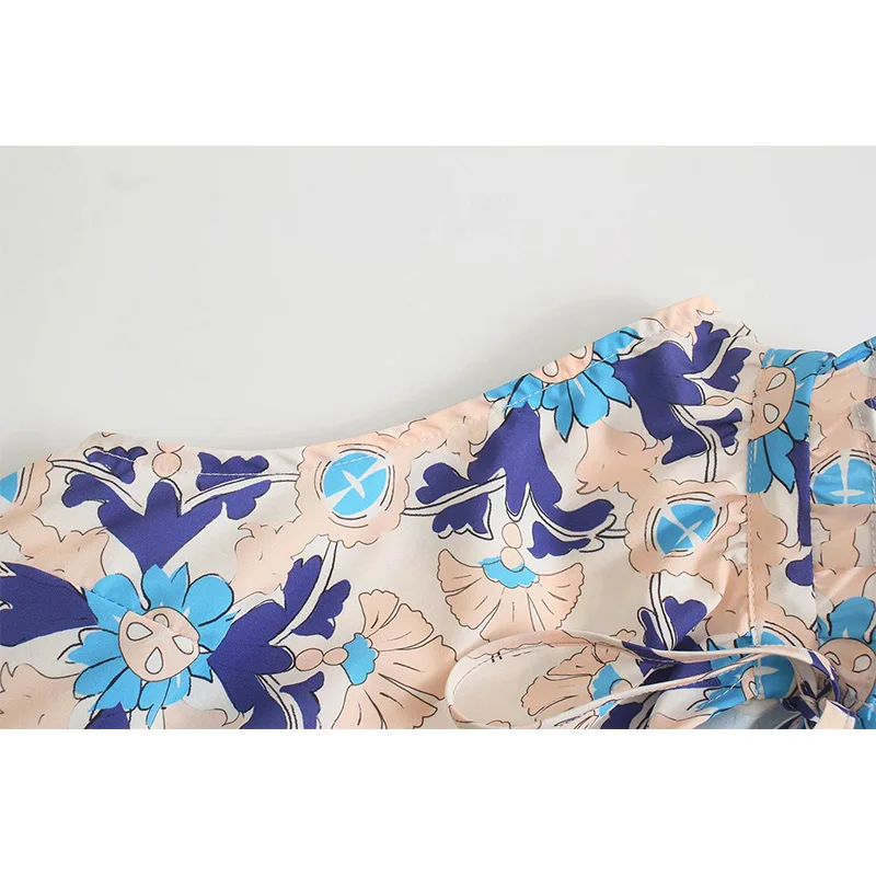 Женское винтажное мини-платье на шнуровке Sherouse без рукавов с круглым вырезом и