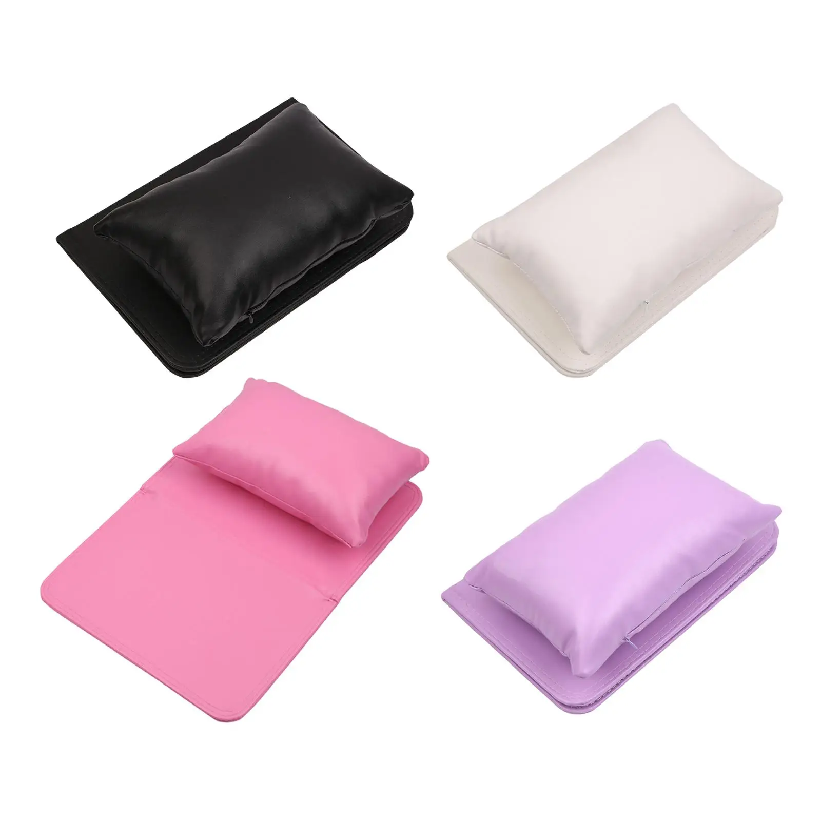 

Nail Art PU Leather Manicure Tool with Foldable Table Mat Soft Accessories Stylish Wrist Pad Holder for Hand Rest Beauty