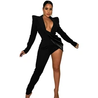 sylph fashion jumpsuits women clothes new product sexy solid color tight v neck long sleeve jumpsuit women outfits