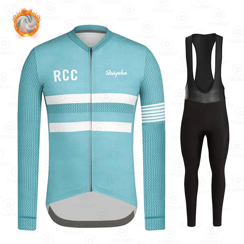 

Ralvpha Winter Cycling Jersey Set Men Thermal Fleece Cycling Clothing Road bike suit MTB Uniforme Bicycle Maillot Ropa Ciclismo