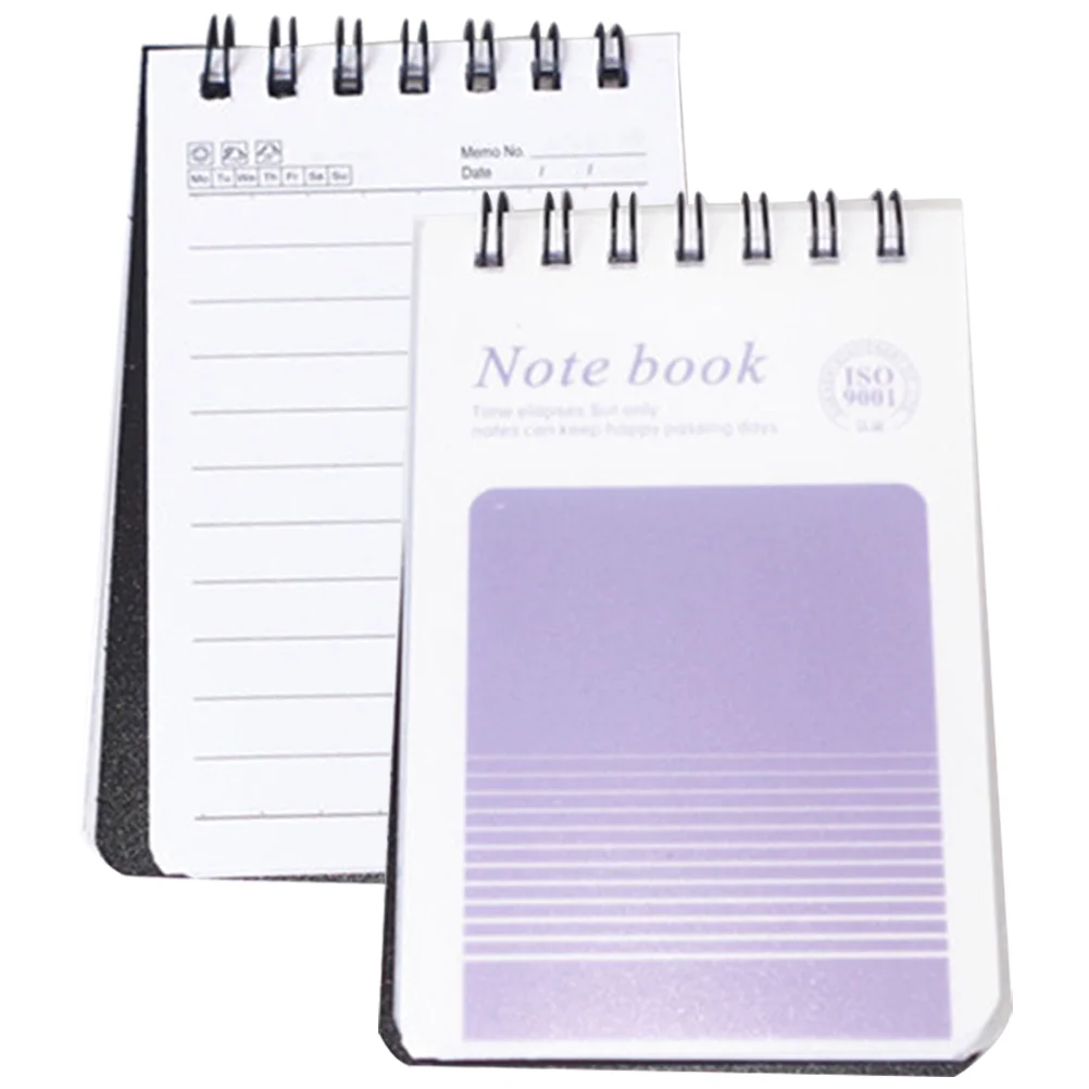 

2 Pcs Notebook Memo Pad Small Notepad Blank Spiral School Student Stationery Notebooks Kids Grocery List Shopping