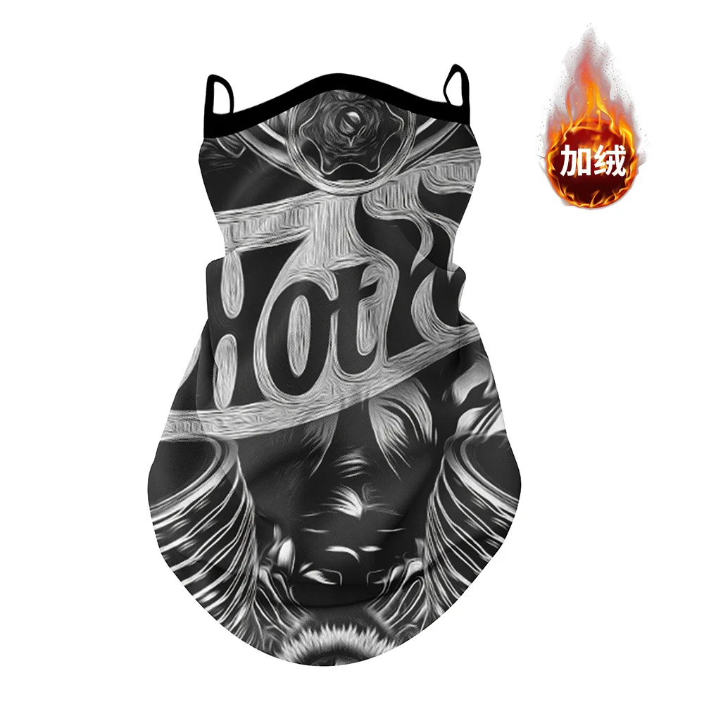

Cold Weather Neck Face Warmer Earloop Winter Fleece Thermal Motorcycle Mask Face Bandana Skiing Cycling Helmet lining Men Women