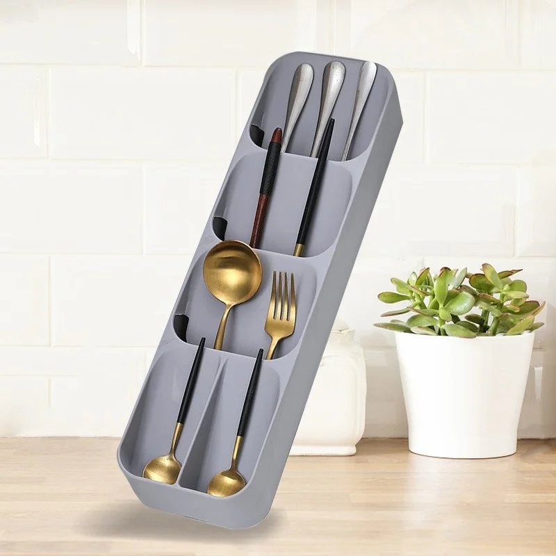 Spoon Storage Box Cutlery Tray Knife Holder And Fork Tableware Organizer Plateau Block Kitchen Tool
