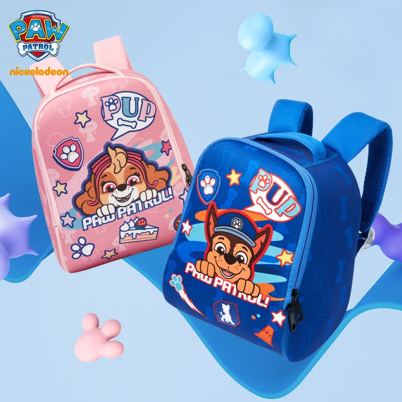 

Spin Master Children's Schoolbag PAW Patrol Kids Backpack Cartoon Chase Skye Cute Three-dimensional Authentic Polyester Backpack