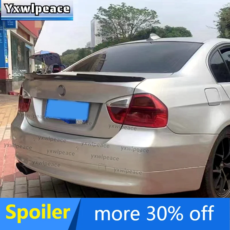 

For BMW E90 3 Series 320i 320d 2005-2011 Spoiler ABS Material M4 Style Rear Trunk Lip Spoiler Wing Car Accessories