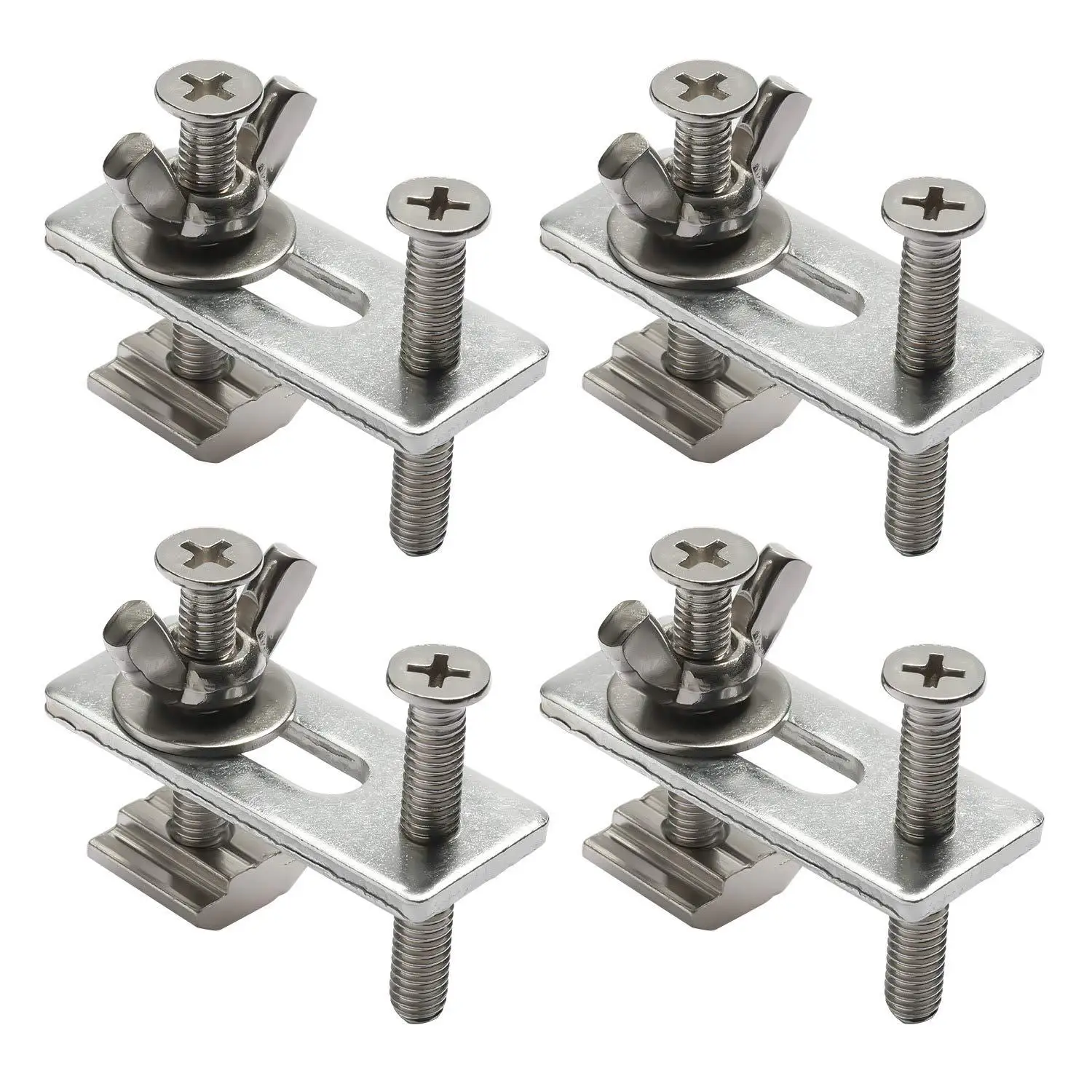 

4-Pack M6 T-Track Clamps Mini T-Rail Hold Down Clamp Kit Compatible with 3018-PRO 3018-PROVer 1810-PRO CNC Routers