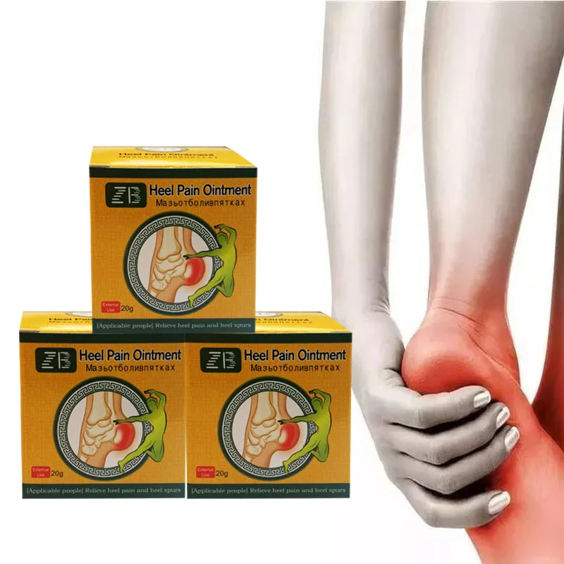 

3Pcs Heel Pain Cream For Heel Pain/Heel Spur/Planter Fasciitis /Achilles Tendonitis Traditional Chinese Herb Mediciine