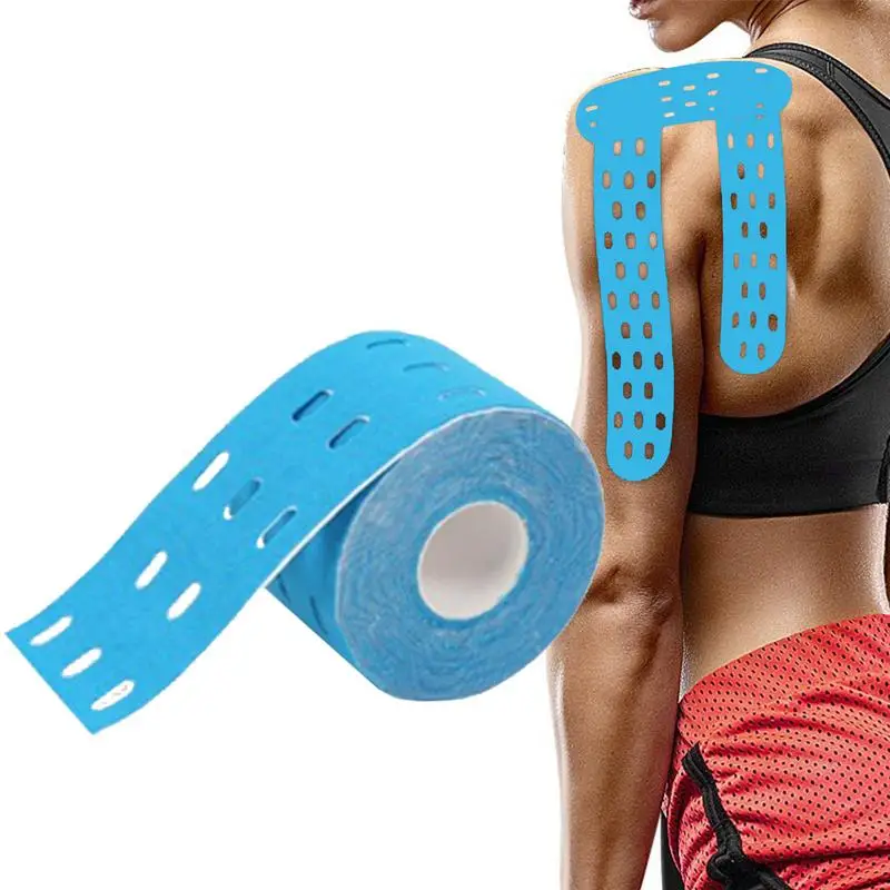 

1Pc 500cm X 5 Cm Kinesiology Muscles Sports Care Elastic Physio Roll Punch Therapeutic Tape Adhesive Bandage