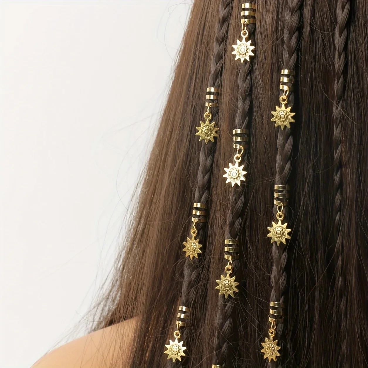 10 шт./набор Женские винтажные декоративные кольца для волос