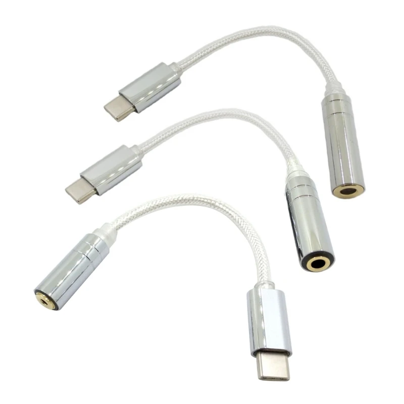 

Переходник USB Type-C на 3,5 мм/2,5 мм/4,4 мм с гнездом типа C для наушников USB C адаптер для наушников Аксессуары 13 см/дюйма