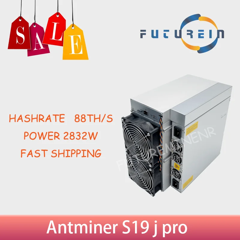 

Bitmain Antminer S19 jPro 88T ASIC Bitcoin Miner Mining Machine Bitcoin Ready To Ship