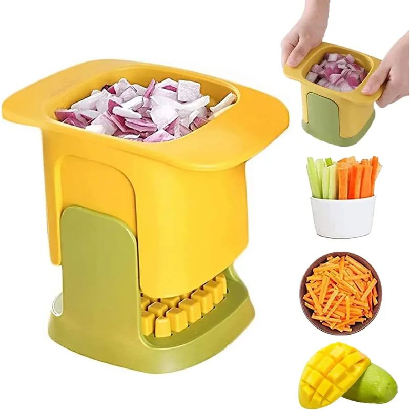 

Multifunctional Vegetable Chopper Dicing Hand Chopper Cutter Slitting Cucumber Carrot Potato Onion Chopper Dicer Slicer Tool