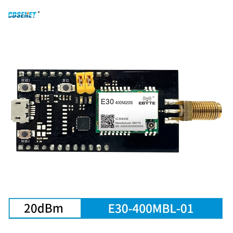 CDSENET USB to TTLTest Board Development Evaluation kit  TXEN control With Rubber Anttenna E30-400MBL-01