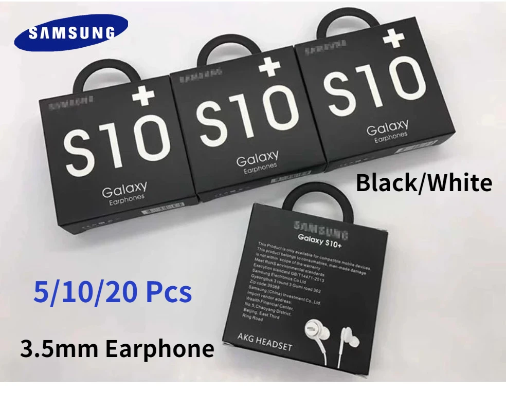 

5/10/20 Pcs IG955 AKG Samsung Galaxy S10+ S10 earphone 3.5mm In-ear with Microphone Wire Headset for Galaxy s10+ s10 AKG Headset