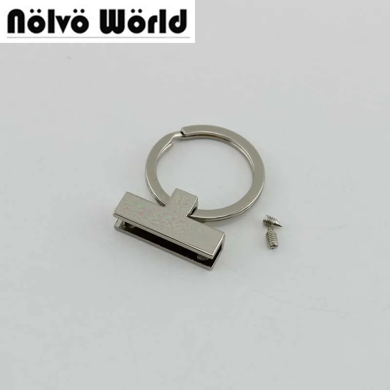 

10pcs 5 colors Num 3 T-shape 30mm Key Fob Hardware With 24mm Split Key Rings,Make Your Own Key Fobs