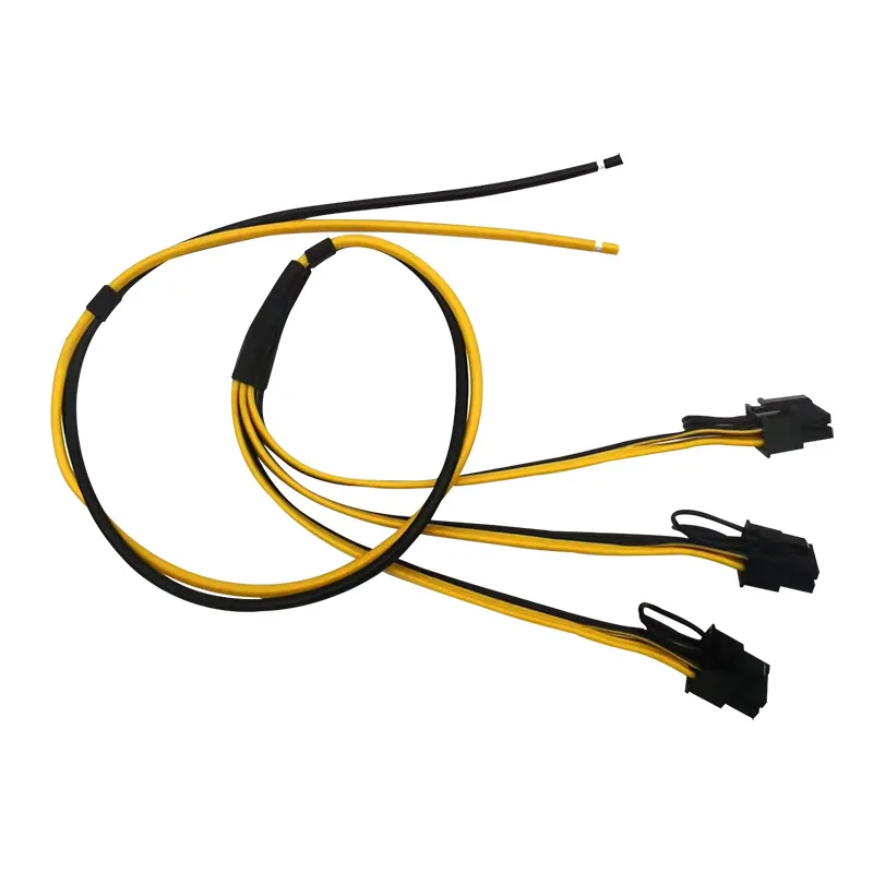 8-контактный кабель питания для майнинга 1 до 3 6 + 2 Pin 12AWG 18AWG GPU видеокарта для майнинга ETH BTC биткоинов
