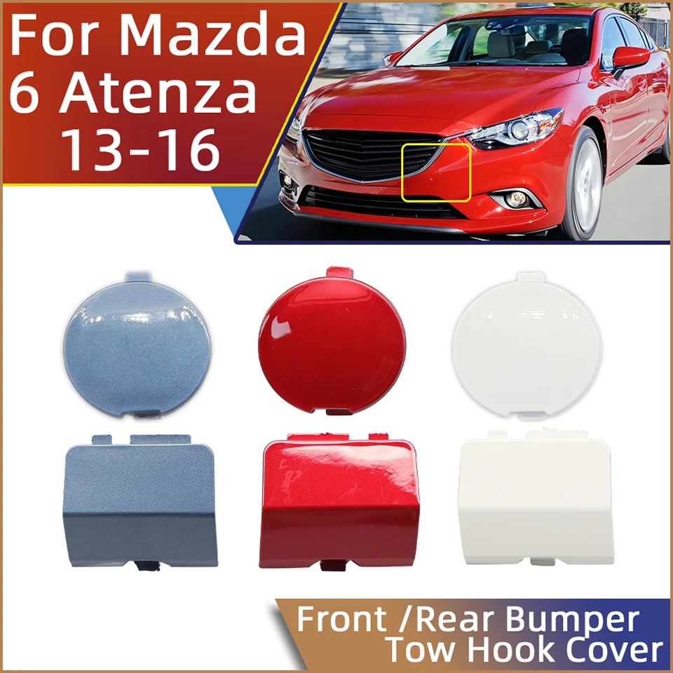 

Auto Front Rear Bumper Tow Hook Eye Cover Cap For Mazda 6 Atenza Sedan 2013 2014 2015 2016 Towing Hauling Trailer Lid Garnish