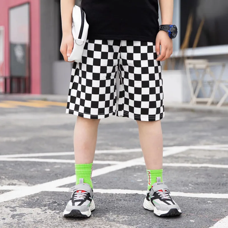 

Boys' Summer Thin Outer Wear 2023 Children's Middle Pants, Big Children's Boys' Five-point Pants, Sports Shorts