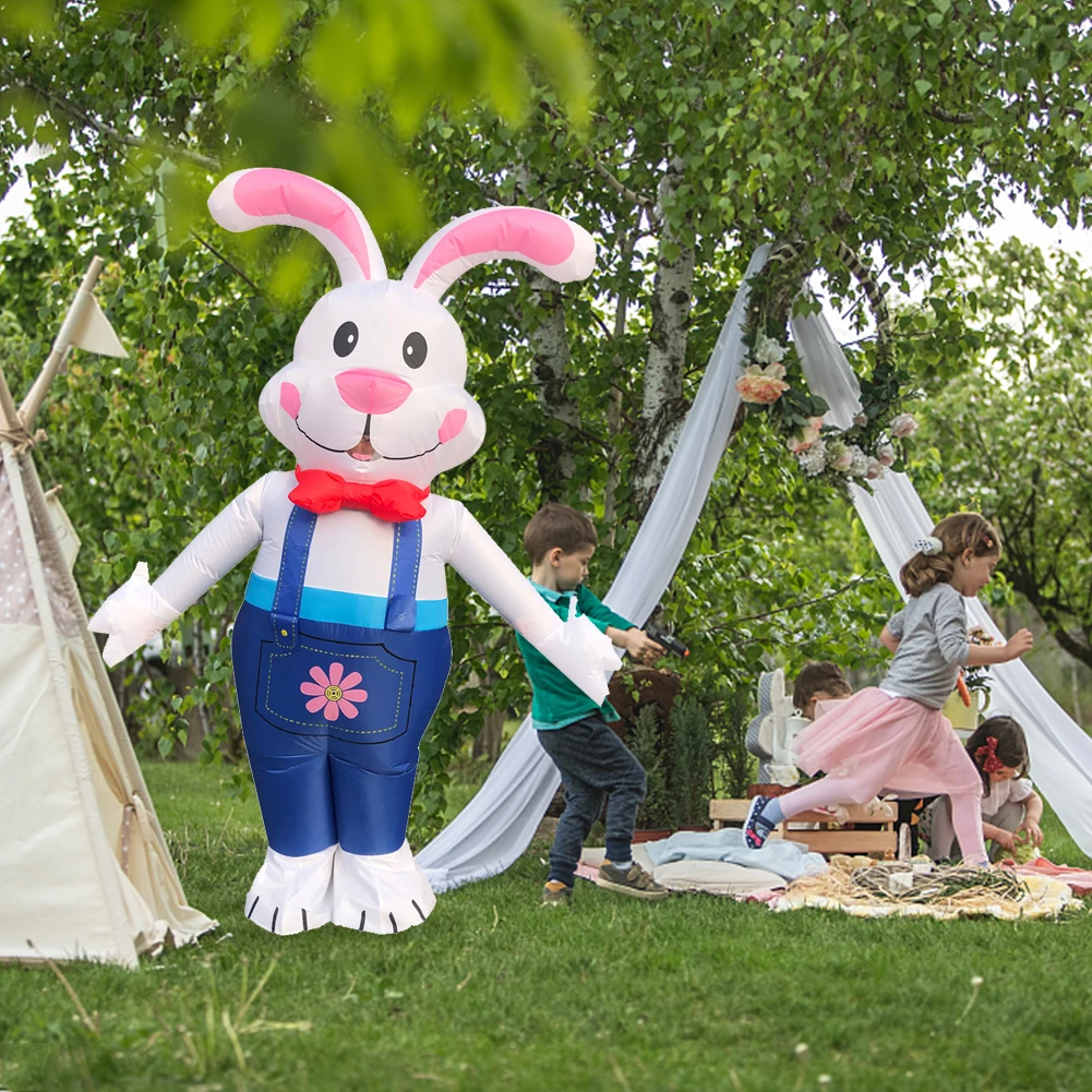 

Easter Inflatable Clothes Rabbit Cartoon Doll Clothes Cute Rabbit Inflatable Clothes Walking Clothes Holiday Dress Up Clothes
