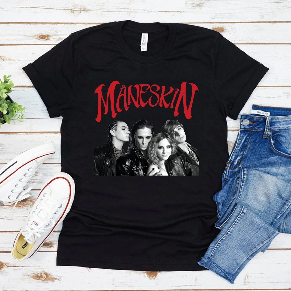 

Футболка Maneskin в стиле рок-группы, футболки в стиле хип-хоп и панк, одежда унисекс, летняя футболка с коротким рукавом, футболки в стиле гранж ...