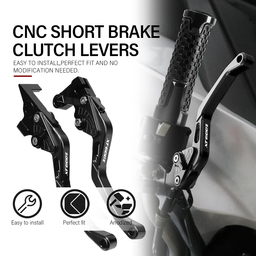Короткие тормозные рычаги сцепления с ЧПУ для мотоцикла аксессуары YAMAHA XT600E 1990-2002