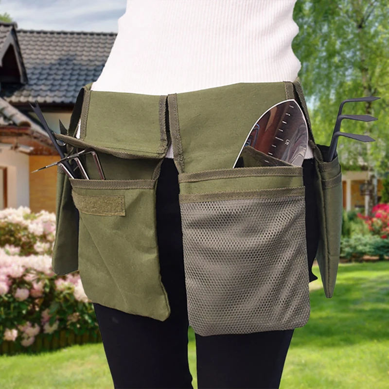 

Multifunction Canvas Garden 4 Packet Durable Waist Bag Tool Pack Pocket Tool Storage Belt Garden Tools Beltls