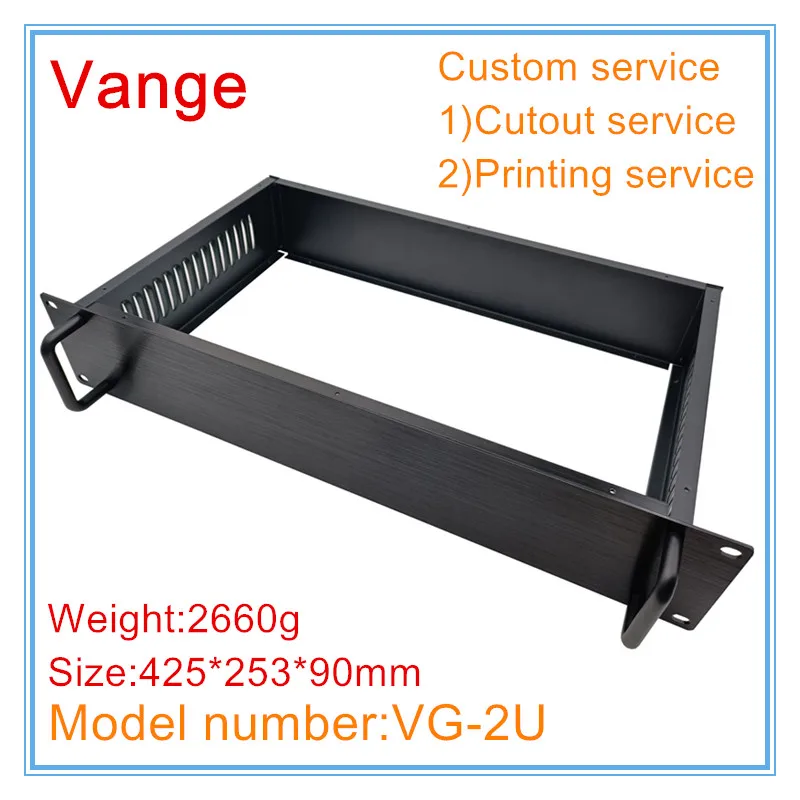 Коробка проекта сервера Vange 2U стальной корпус 425*253*90 мм устройства сделай сам