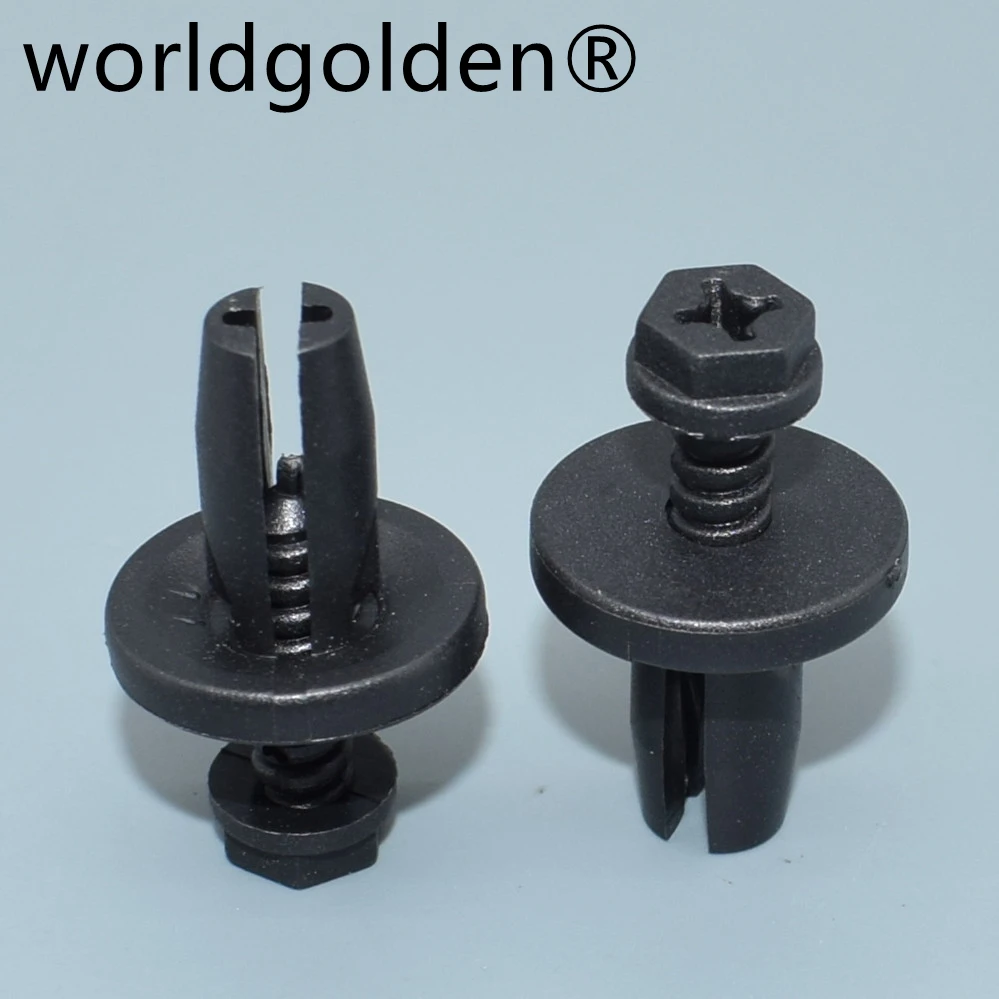 100 шт., пластиковые фиксаторы нажимного типа worldgolden для Ford N805231S