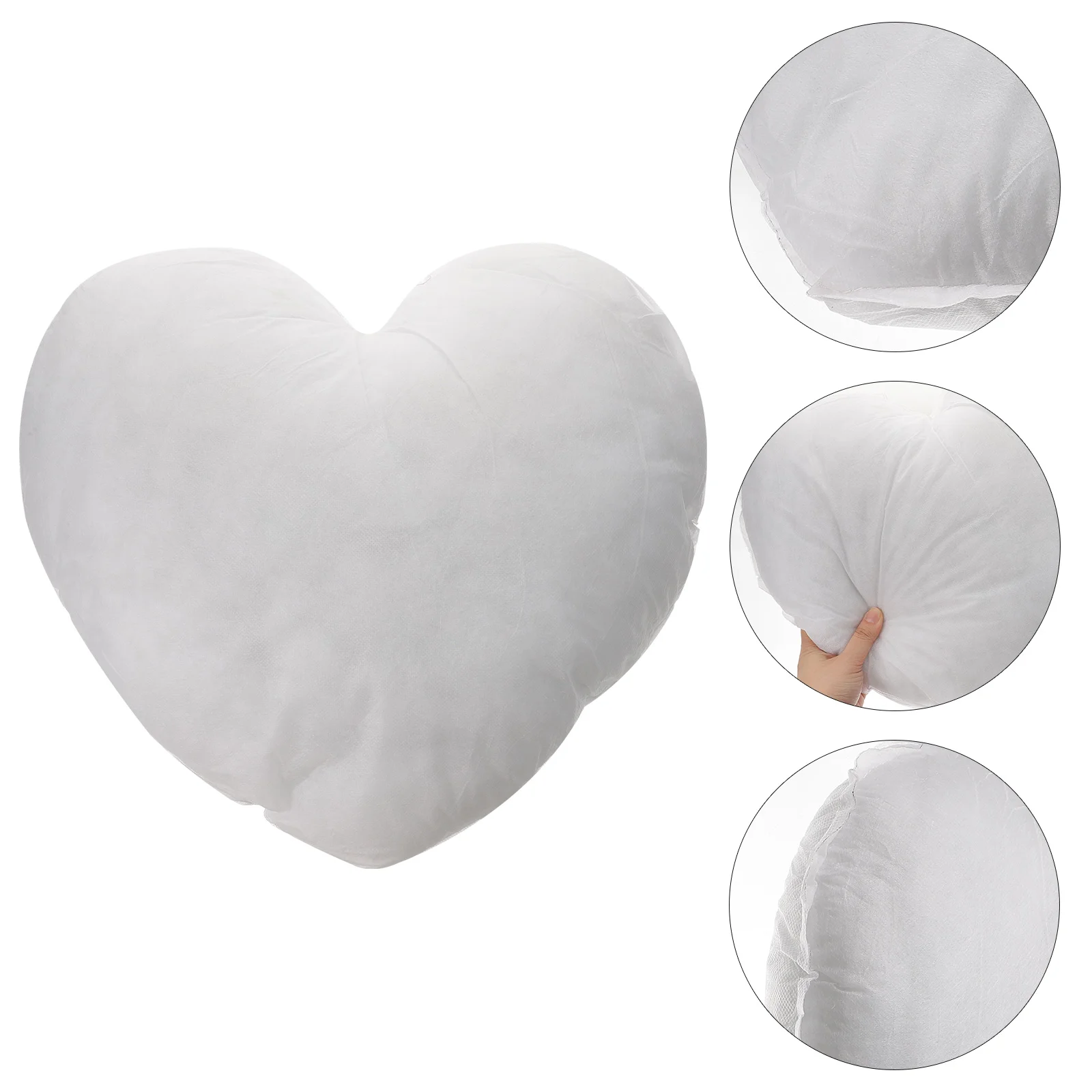 

Decorative Convenient Throw Insert Supple Replacement Heart Shape Pillow Interior Couch Pillow Filler Heart Pillow Inner