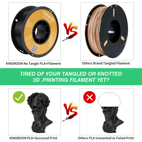 KINGROON 10кг Смешанный PLA Фिलाмент 1.75мм для 3D-принтера