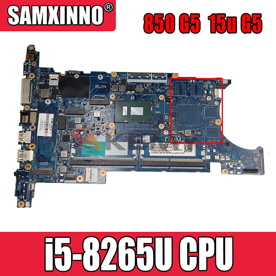 

Материнская плата Akemy 6050A3079801-MB-A01 с процессором SRFFX i5-8265U для HP ELITEBOOK 850 G5 15U G5, материнская плата для ноутбука, протестированная полная 100%