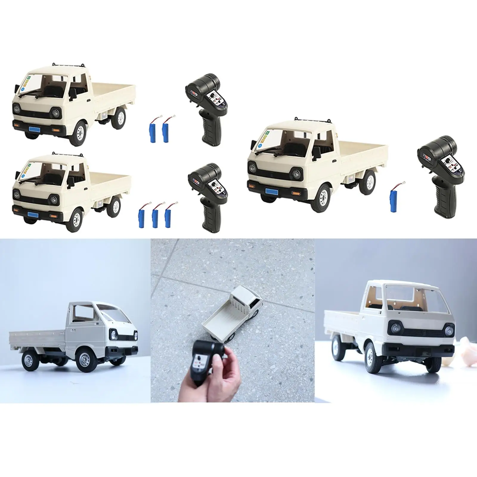 Комплект 1 WPL D12 Mini RC Truck Car 1/16 Scale 4WD 130 Motor
