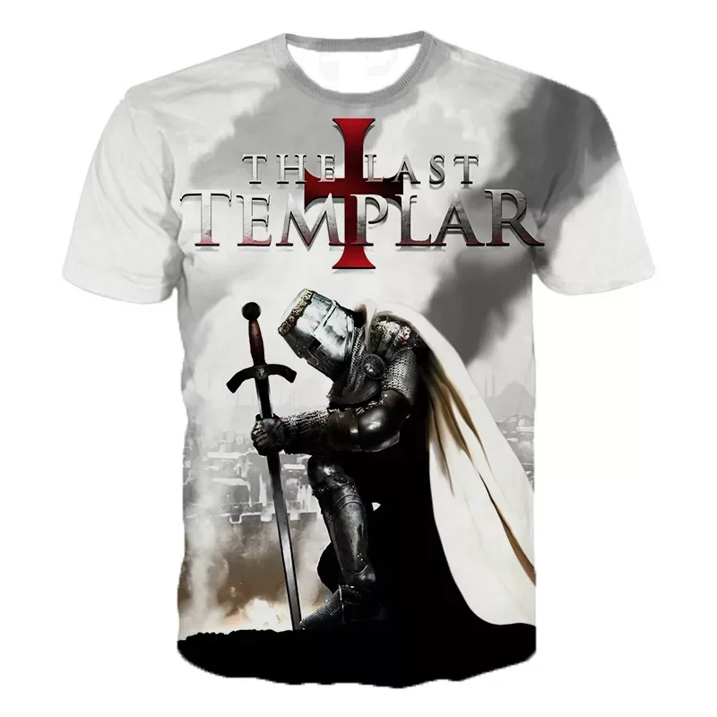 

Templar 3D Print T Shirt Knights Templar Fashion Casual T-shirts Men Women Hip Hop Harajuku Streetwear T Shirt Tee Tops