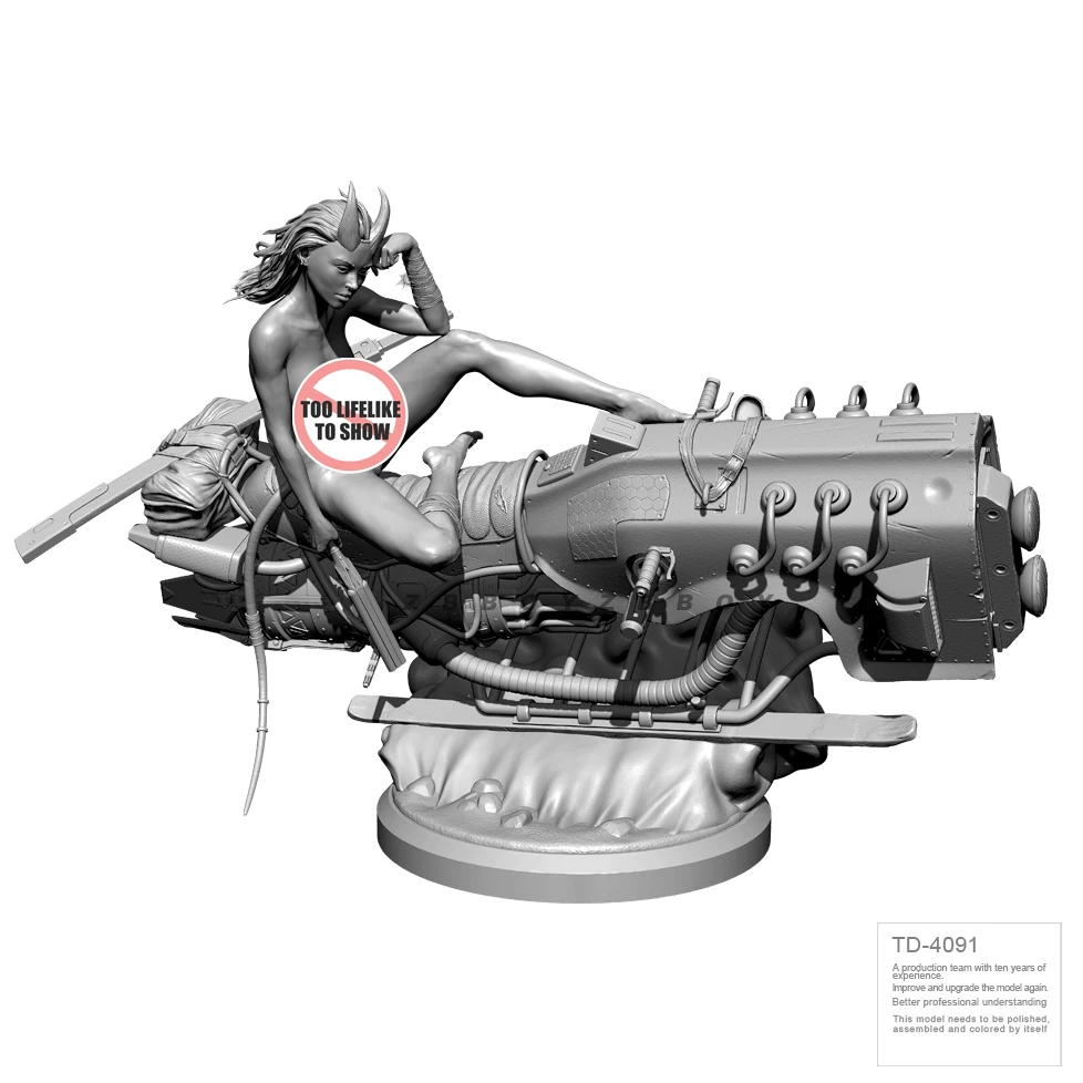 50 мм 75 наборы моделей из смолы красота бесцветная и самосборка TD-4091