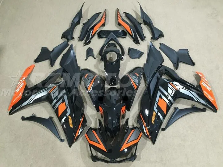 

4Gifts New ABS Motorcycle Fairings Kit Fit For YAMAHA YZF-R3 R25 2015 2016 2017 2018 15 16 17 18 Bodywork Set Orange Black
